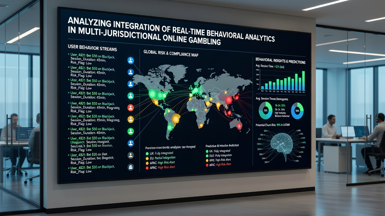 Chart comparing detection rates of high-risk play patterns before and after analytics integration in three regulatory zones