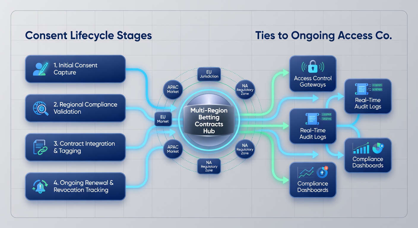 Illustration of access control systems linked to consent renewal workflows in betting platforms
