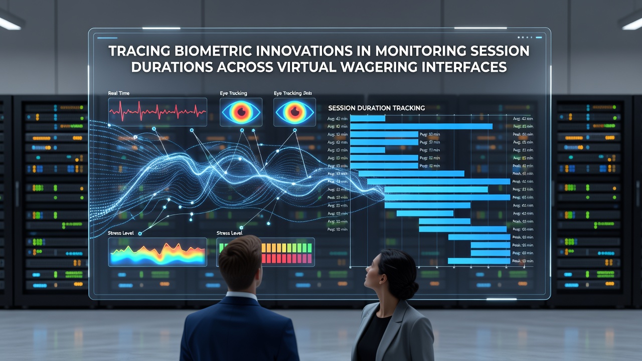 Dashboard displaying real-time biometric session monitoring metrics
