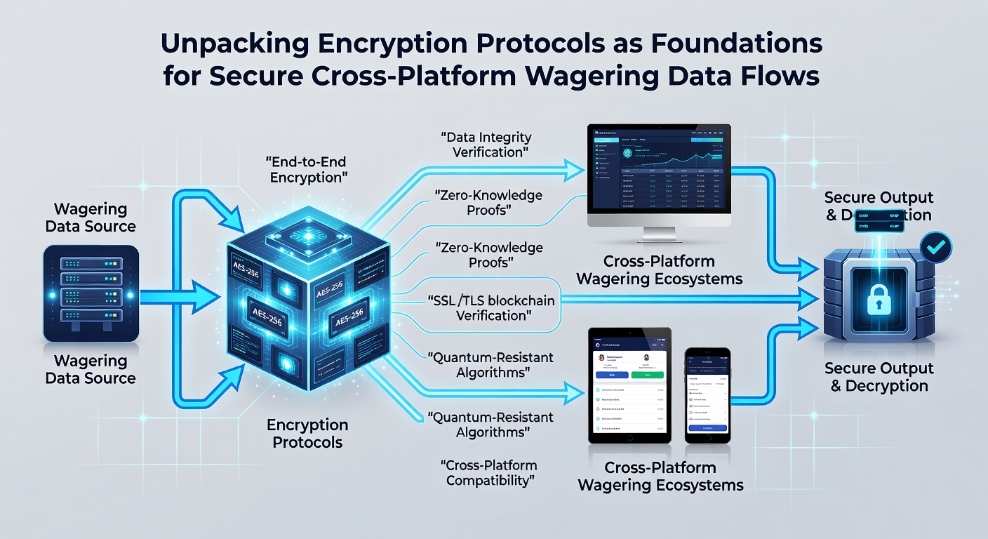 Secure data flow architecture using encryption across global wagering platforms